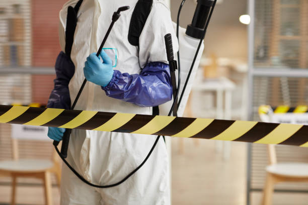 Professional Biohazard technician working in Sargent, TX